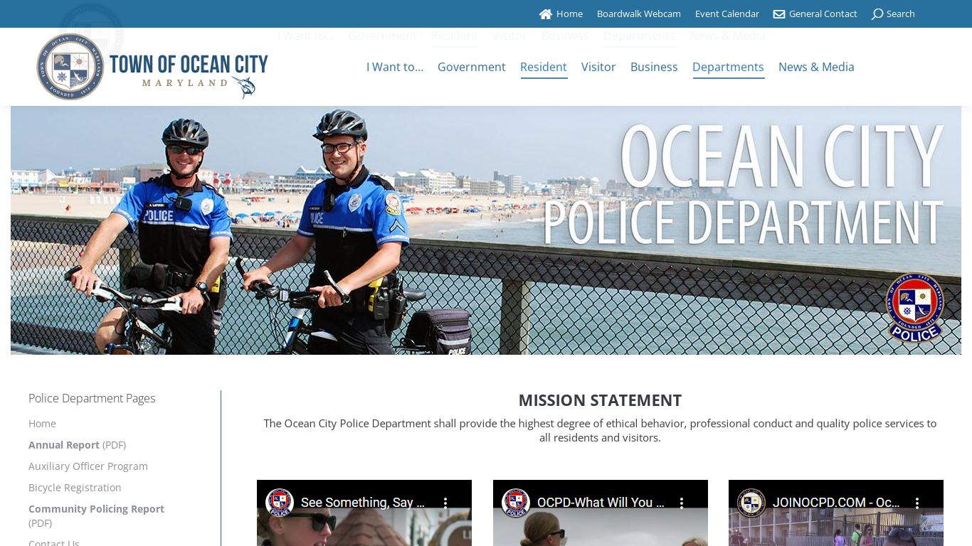 Ocean City Police Department – Town of Ocean City, Maryland